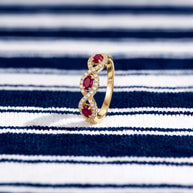 Anillo Coral de Levante - ORO 18K