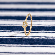 Anillo Corazón de Oro