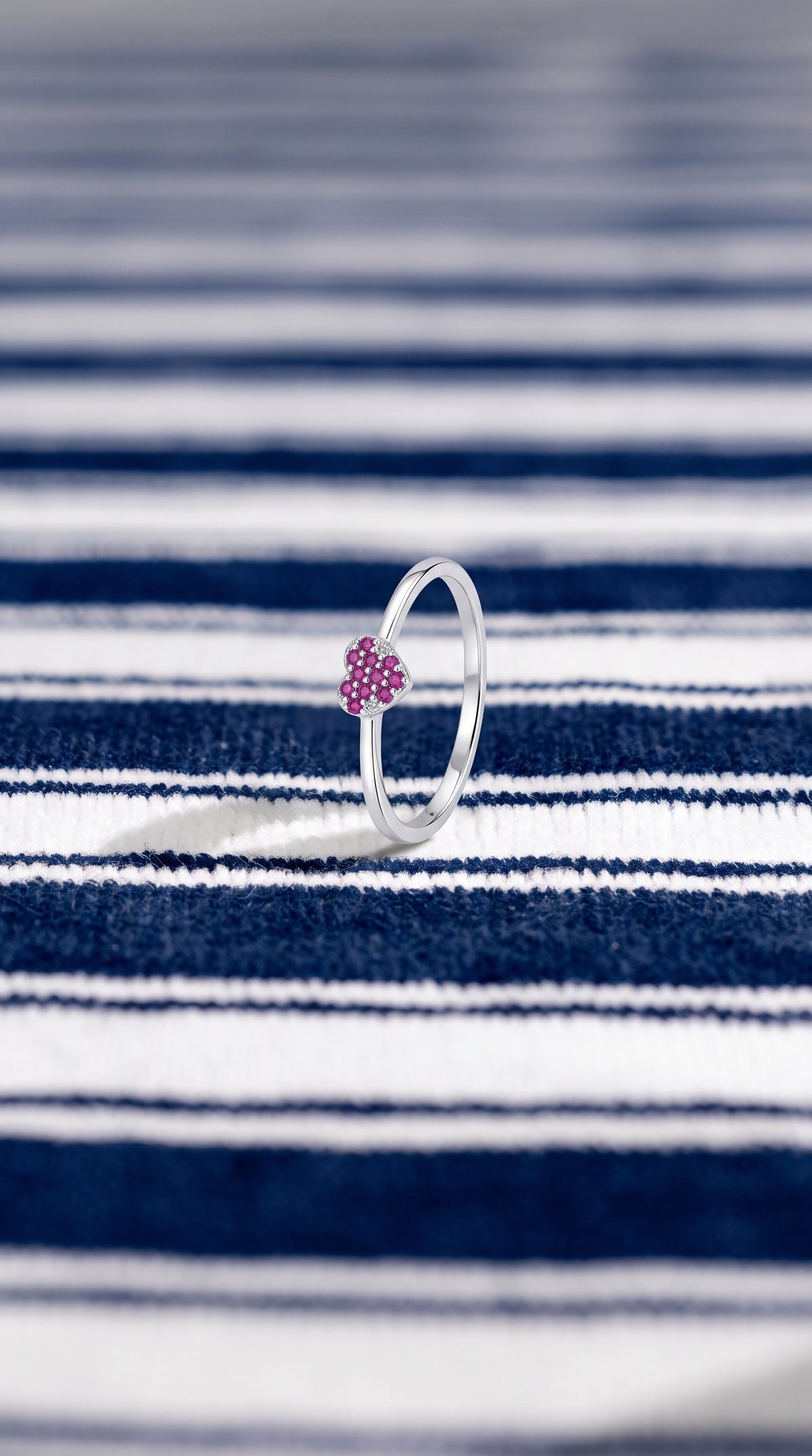 Anillo Corazón Coral