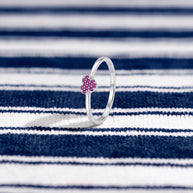 Anillo Corazón Coral