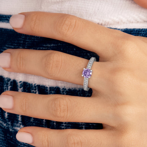 Anillo Aura de Amatista