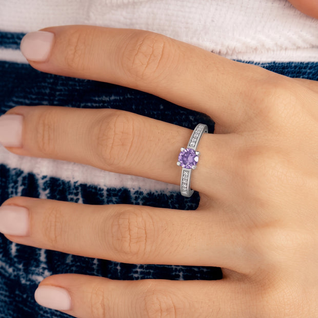 Anillo Aura de Amatista