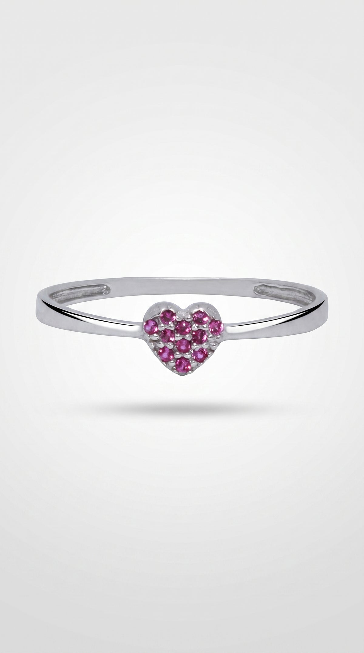 Anillo Corazón Coral