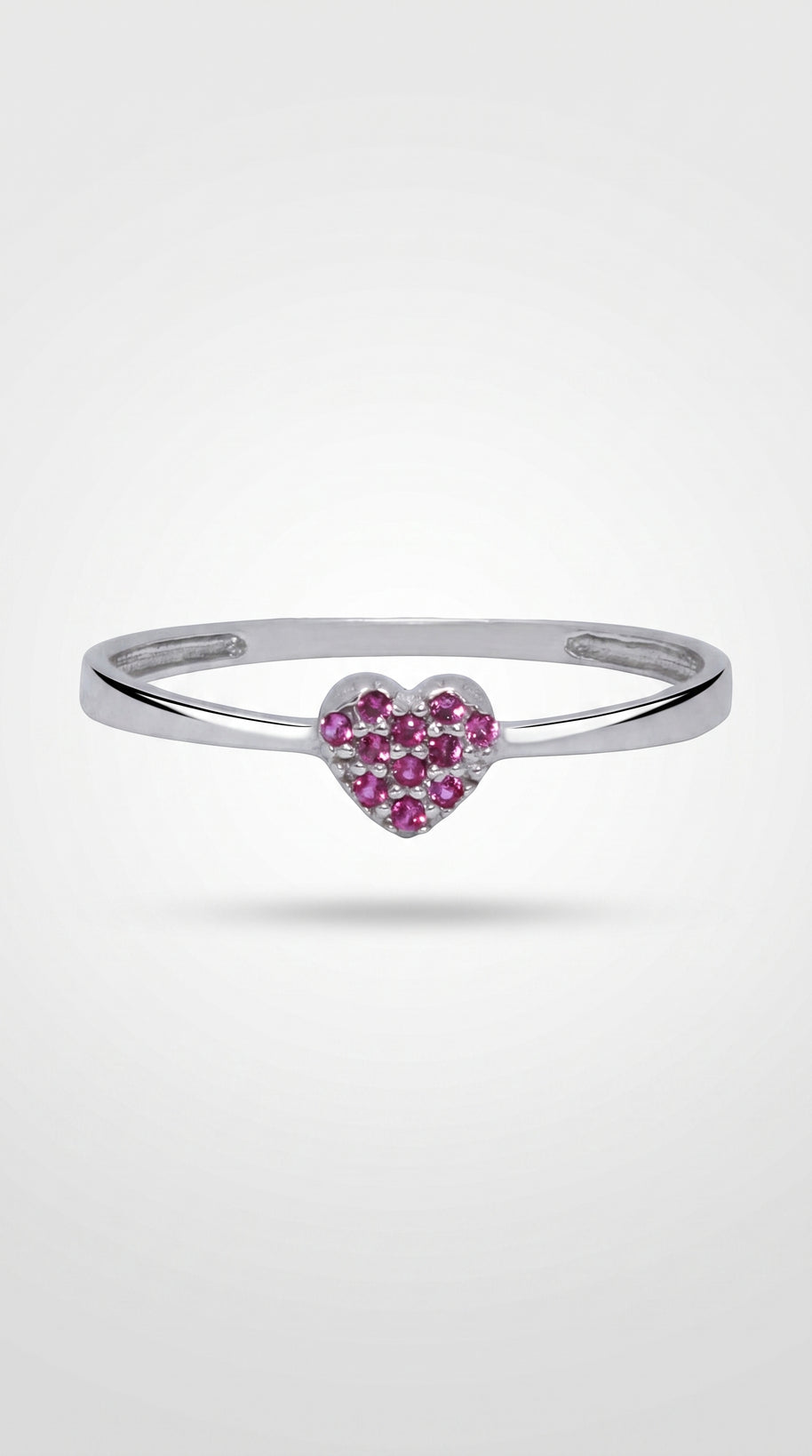 Anillo Corazón Coral