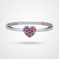 Anillo Corazón Coral
