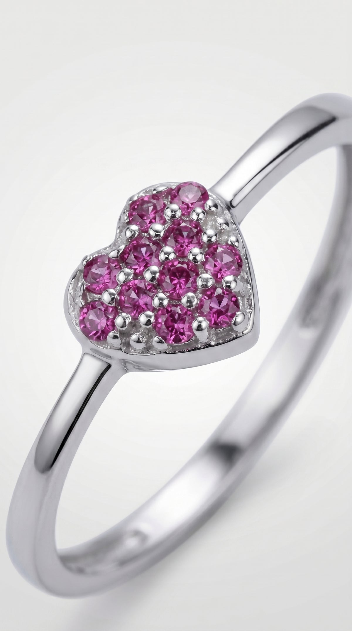 Anillo Corazón Coral