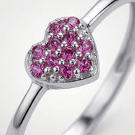 Anillo Corazón Coral