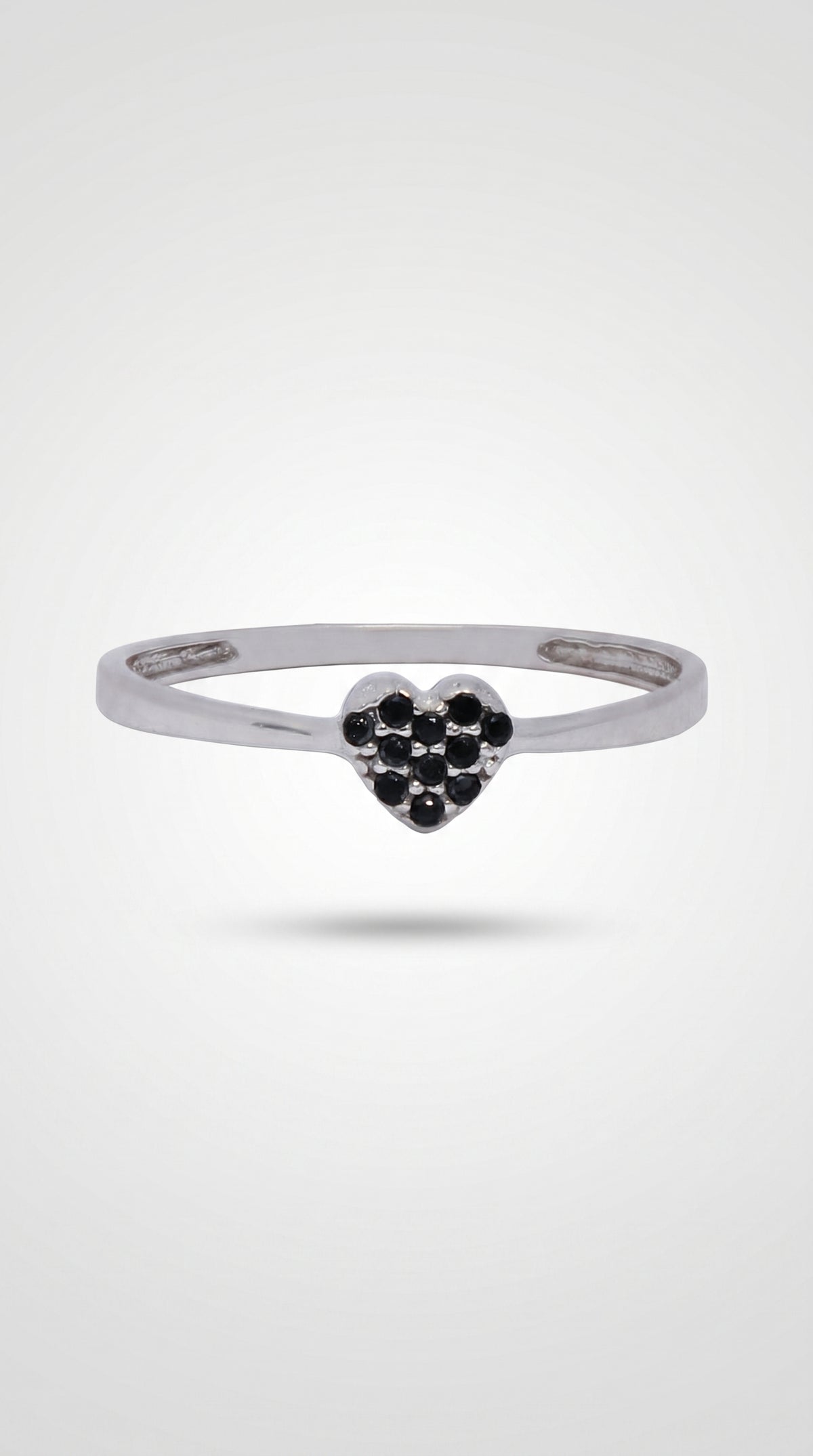 Anillo Corazón Mar de Medianoche