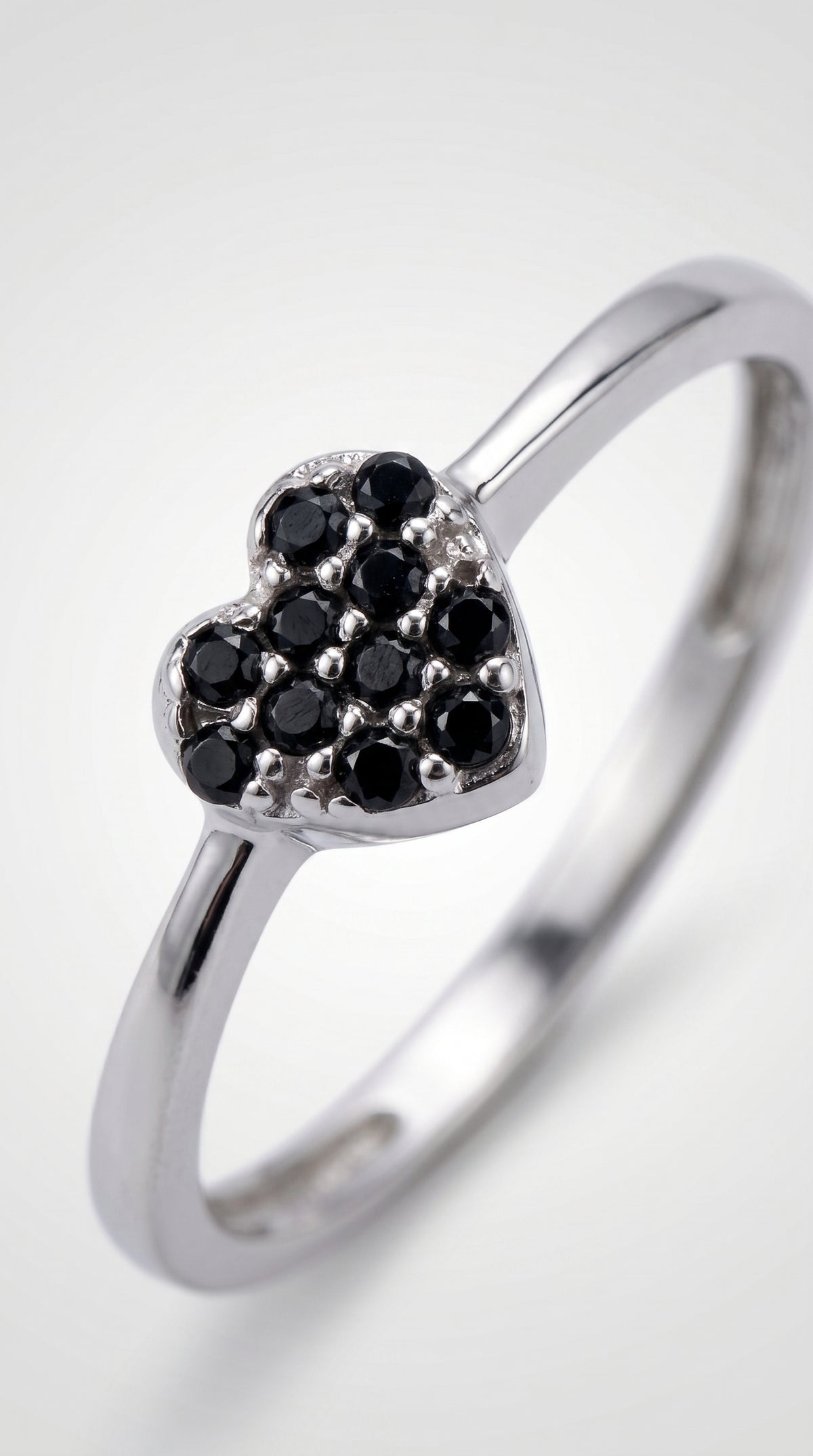 Anillo Corazón Mar de Medianoche
