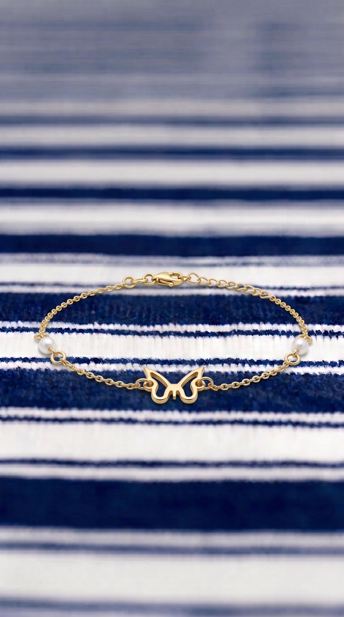Pulsera Mariposa de Perlas