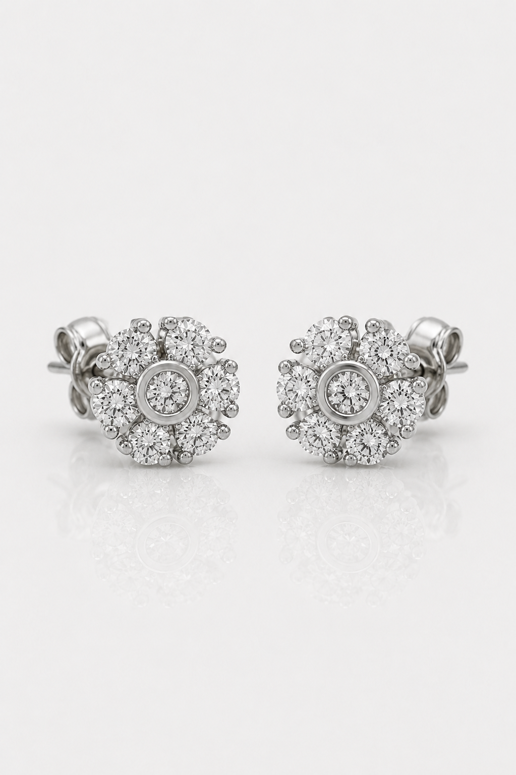Pendientes Roseta Celeste