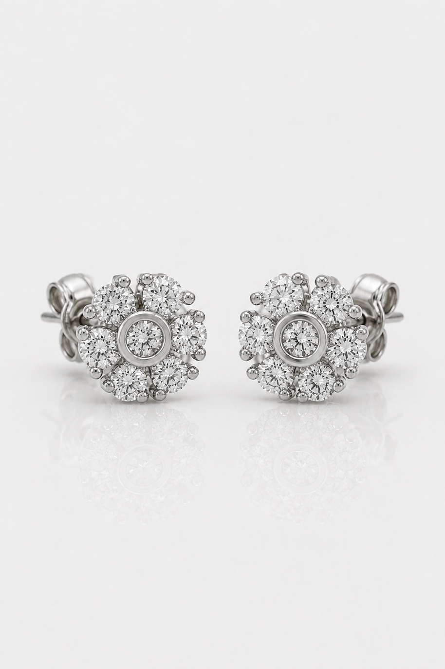 Pendientes Roseta Celeste