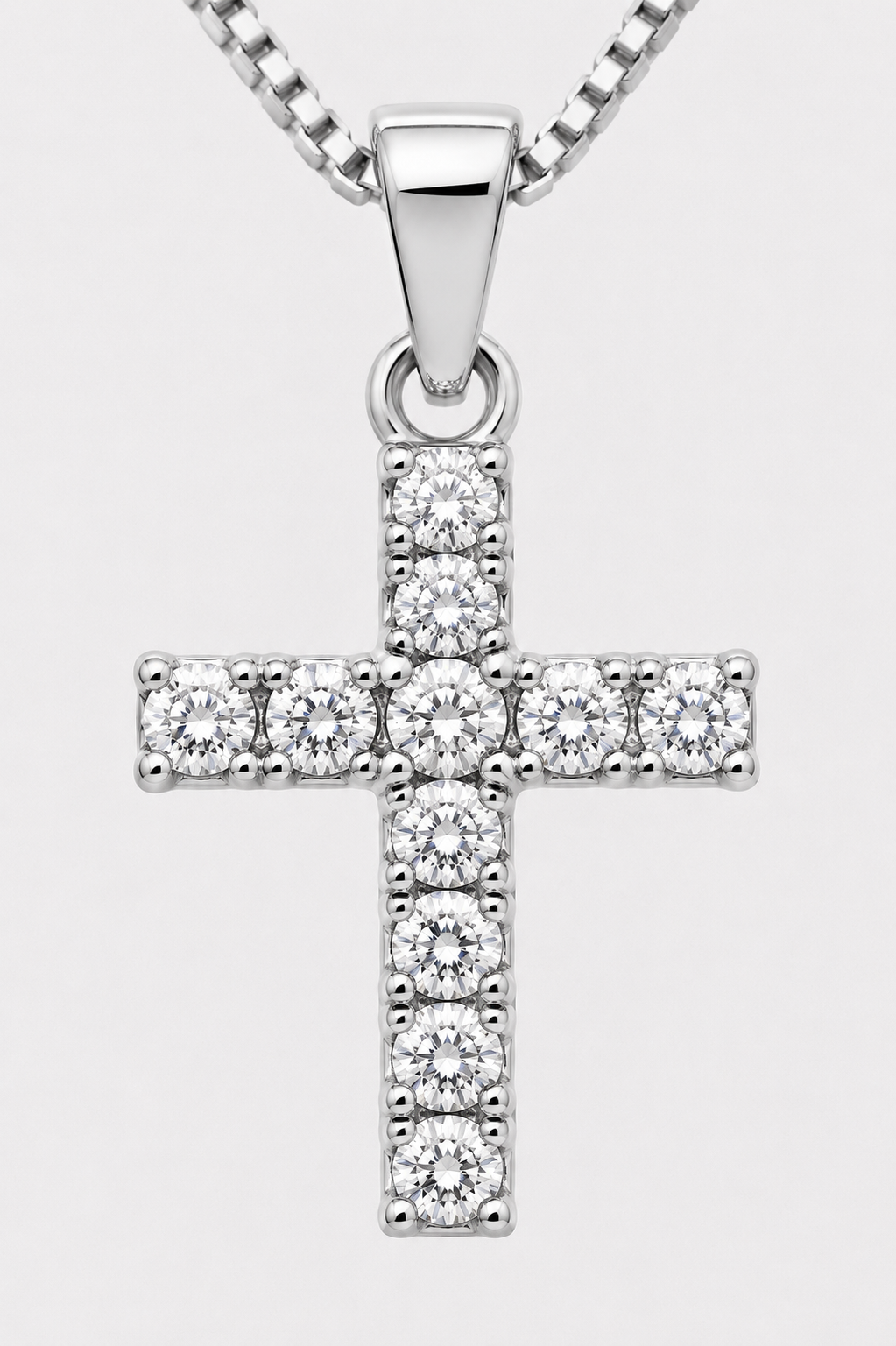 Collar Cruz Diamante de Cassis