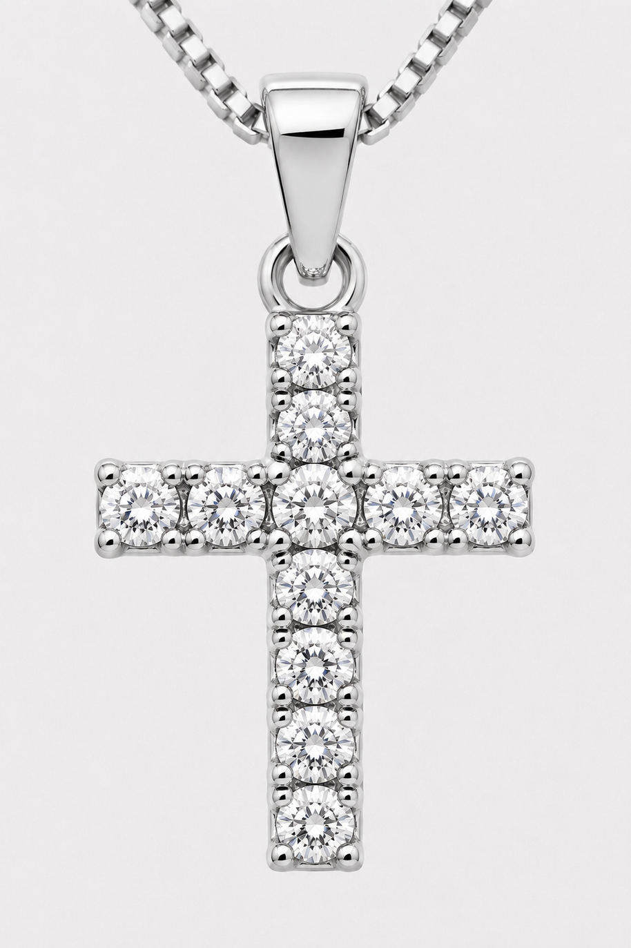 Collar Cruz Diamante de Cassis