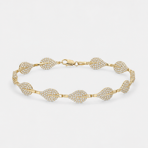 Pulsera Laurel Dorado