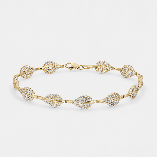 Pulsera Laurel Dorado