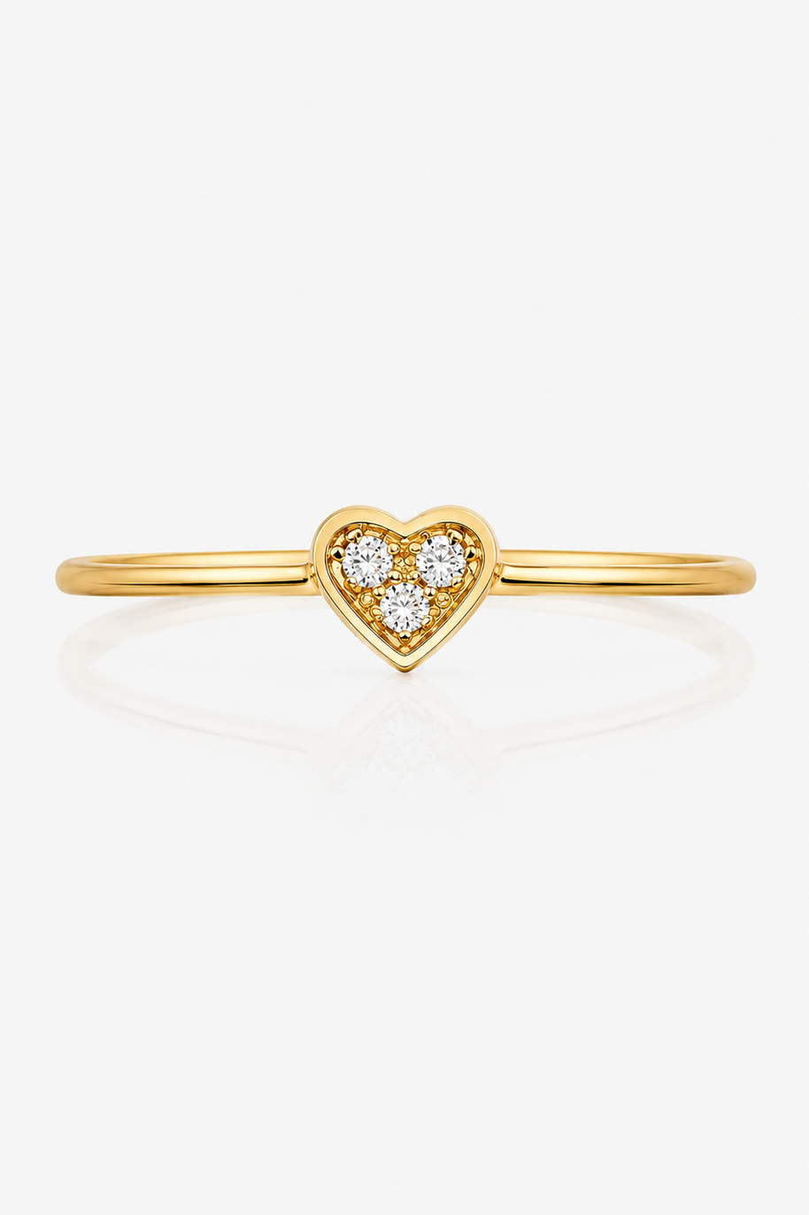 Anillo Corazón de Oro
