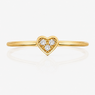 Anillo Corazón de Oro