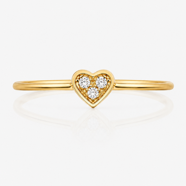 Anillo Corazón de Oro