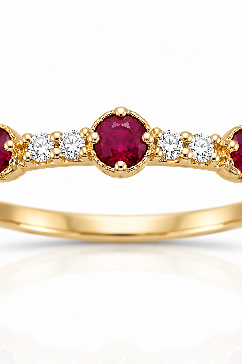 Anillo Rubí Dorado