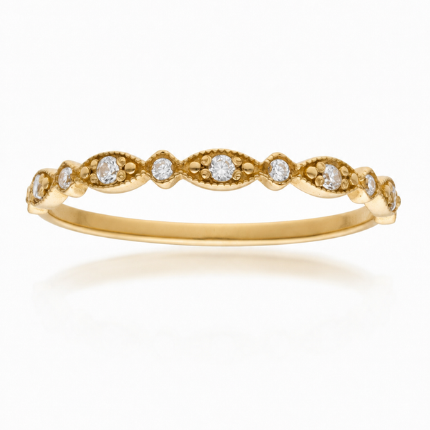 Anillo Cadencia Dorada