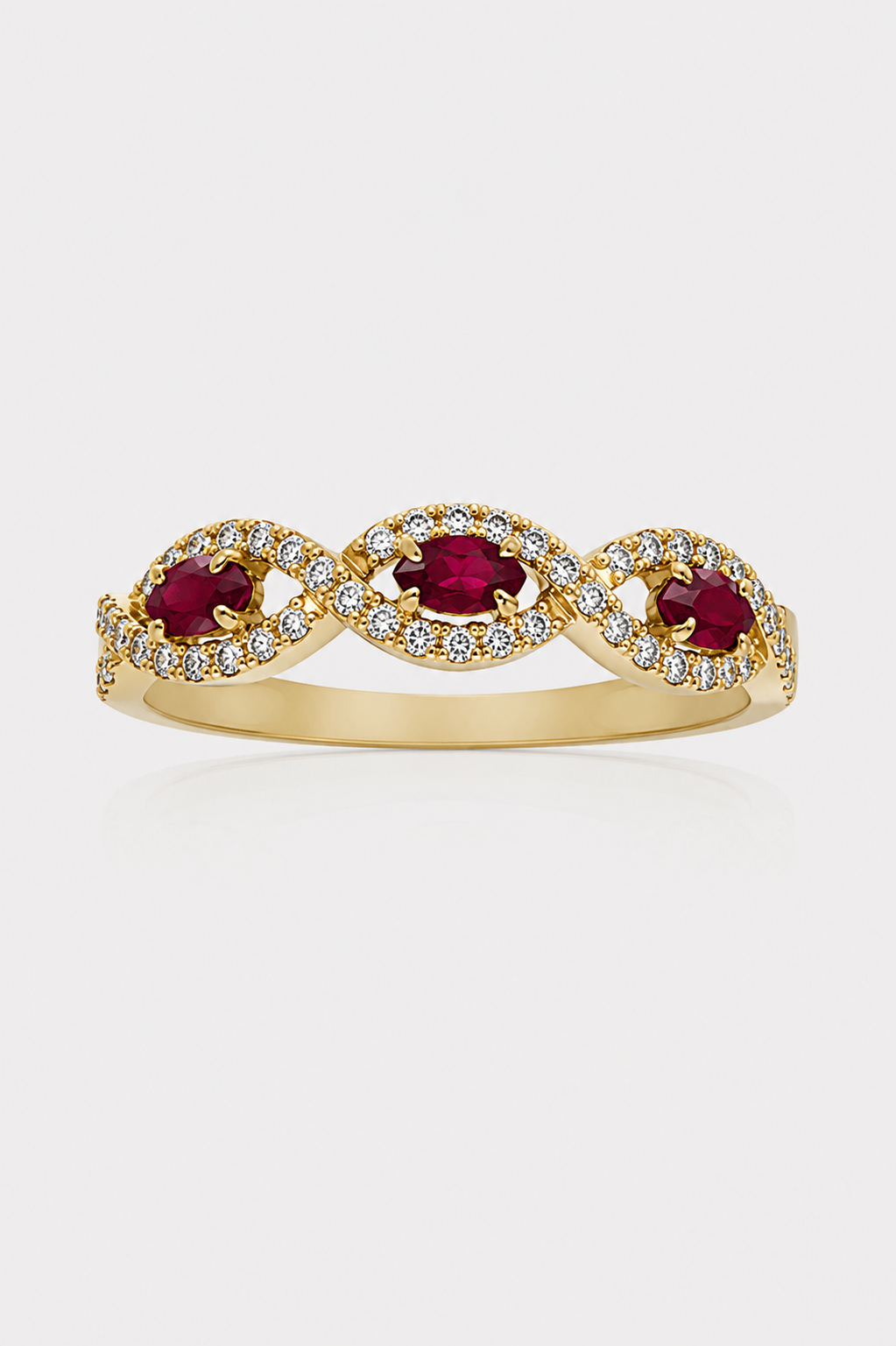 Anillo Coral de Levante - ORO 18K