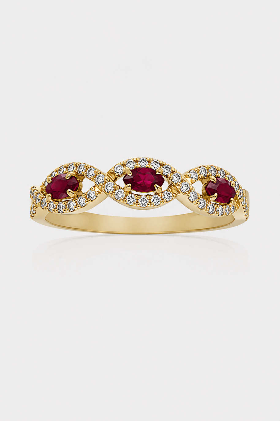 Anillo Coral de Levante - ORO 18K