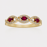 Anillo Coral de Levante - ORO 18K