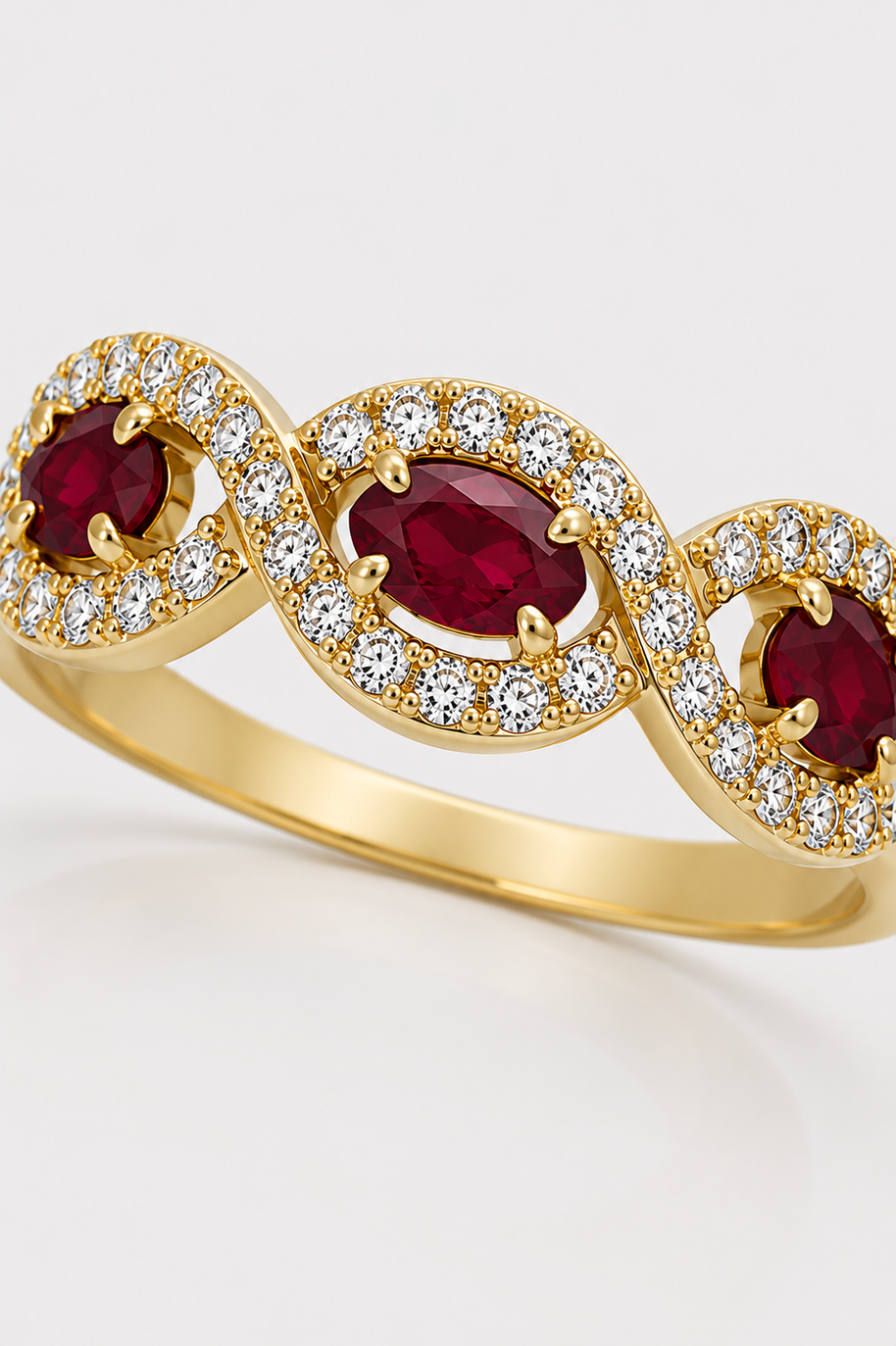 Anillo Coral de Levante - ORO 18K