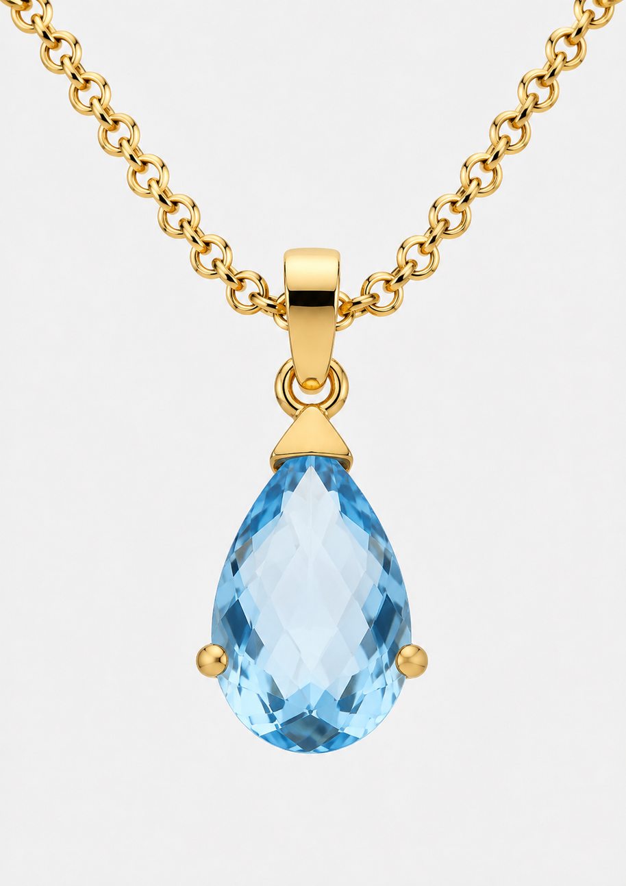 Collar Azul de Menorca - ORO 18K