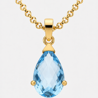 Collar Azul de Menorca - ORO 18K