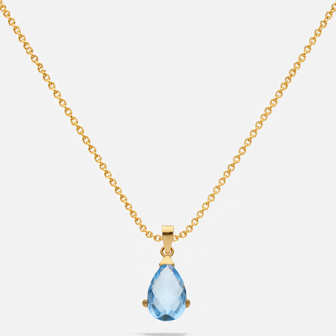 Collar Azul de Menorca - ORO 18K