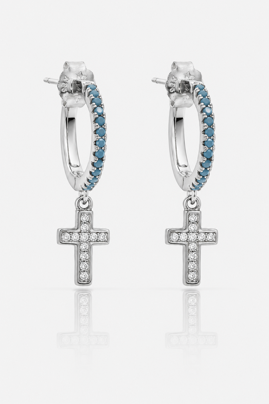 Pendientes Cruz Cala Turquesa