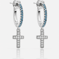 Pendientes Cruz Cala Turquesa