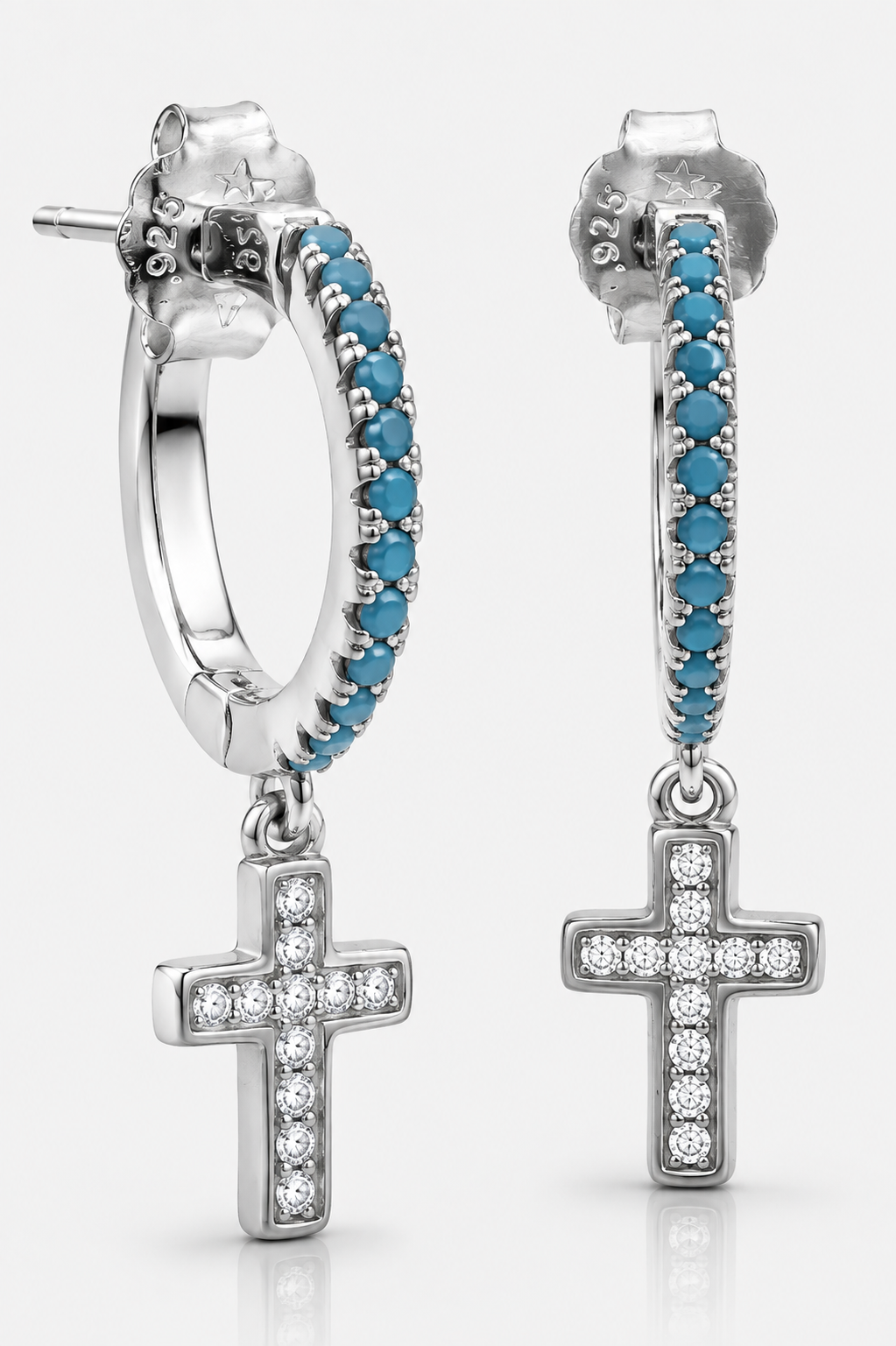 Pendientes Cruz Cala Turquesa