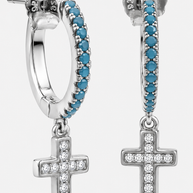 Pendientes Cruz Cala Turquesa