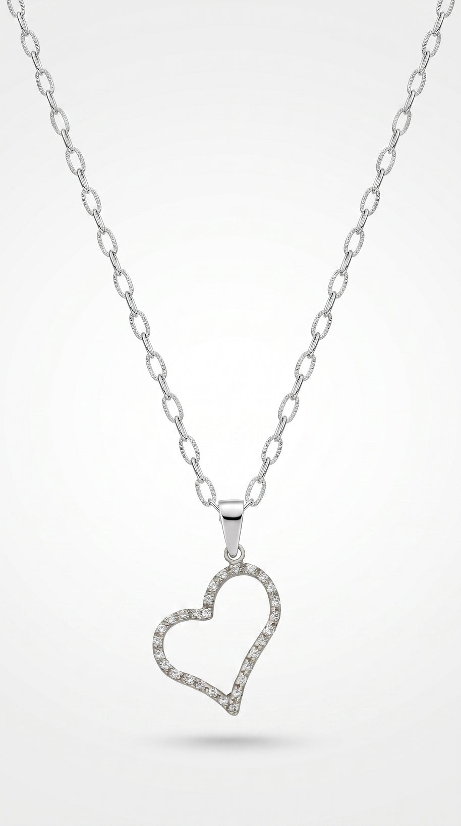 Collar Corazón Calado