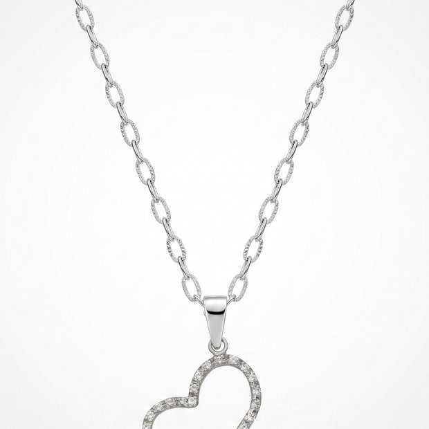 Collar Corazón Calado