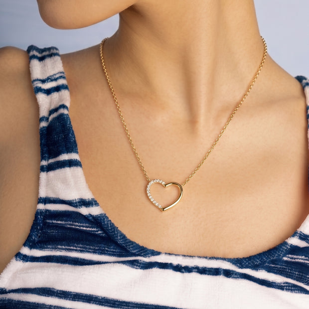 Collar Corazón Bicolor