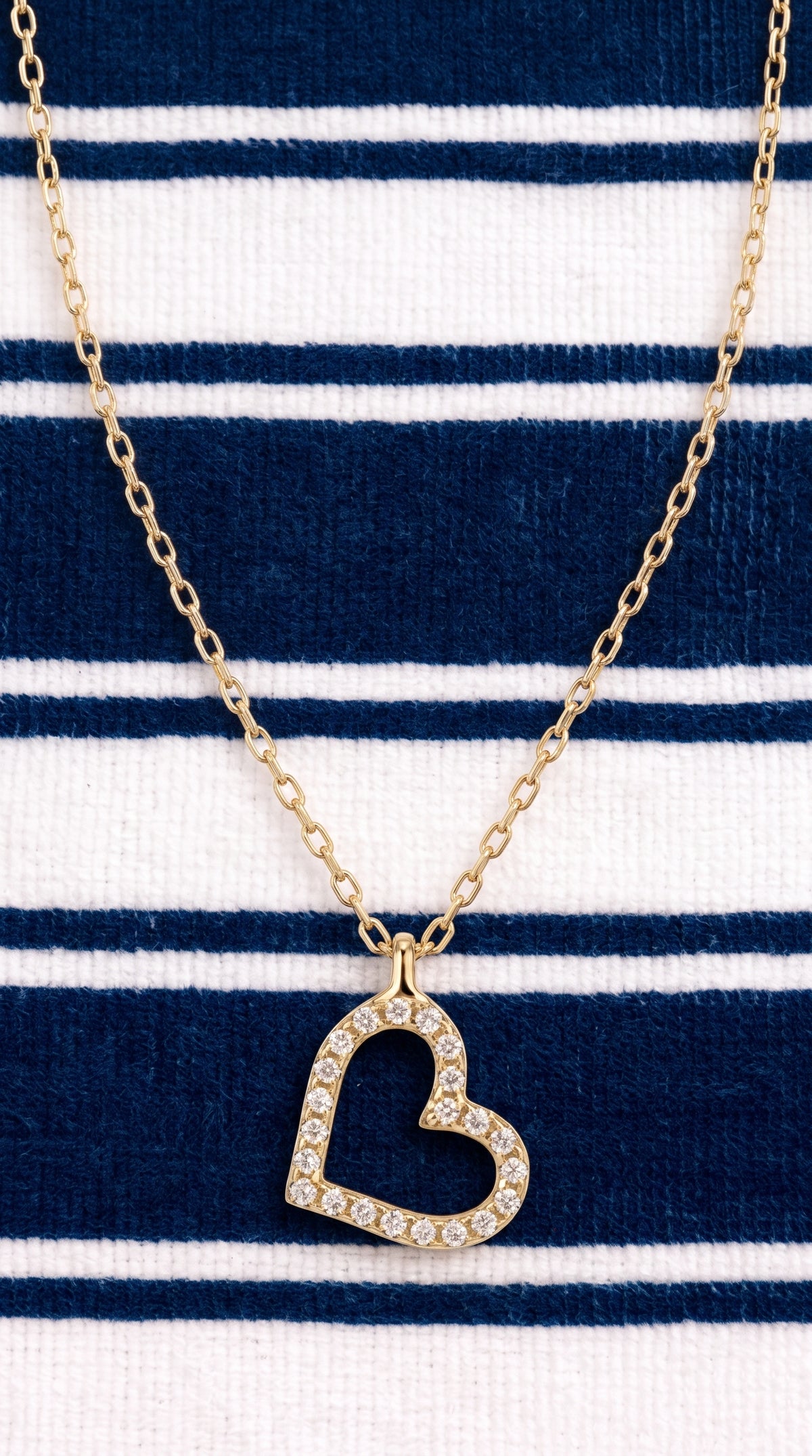 Collar Corazón Brillante