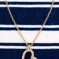 Collar Corazón Brillante