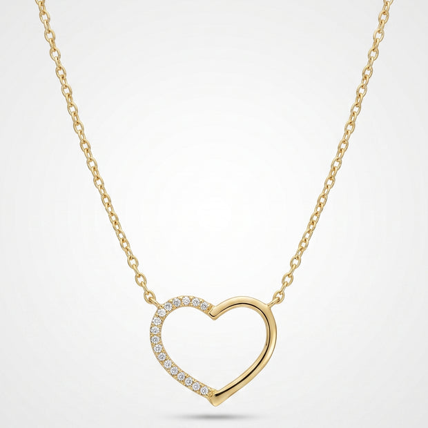 Collar Corazón Bicolor