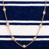 Collar Destellos del Mediterráneo - Plata Chap.ORO