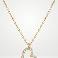 Collar Corazón Brillante