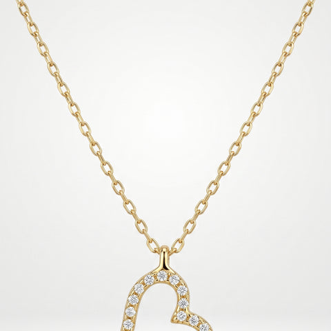Collar Corazón Brillante