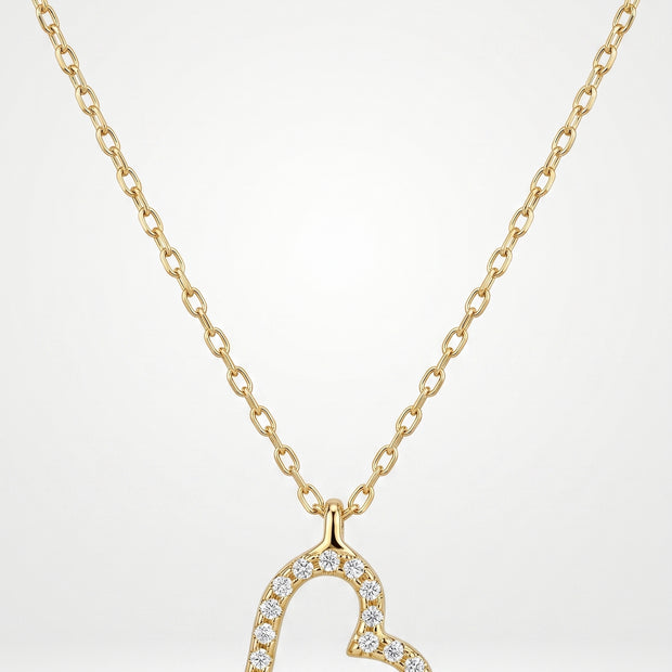 Collar Corazón Brillante