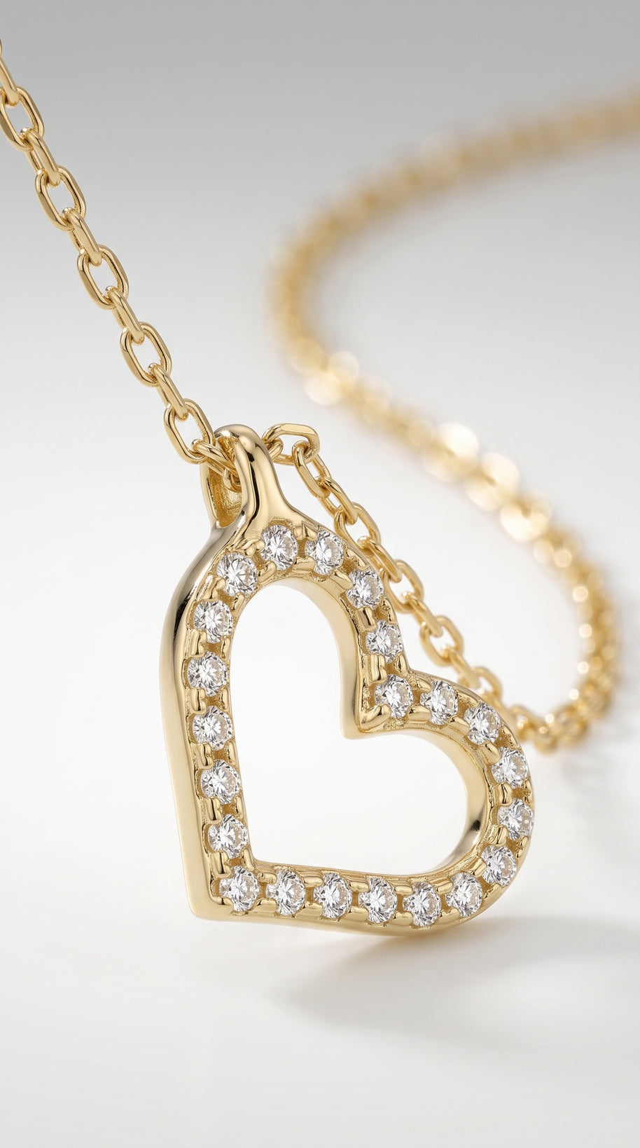 Collar Corazón Brillante