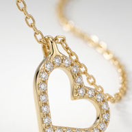 Collar Corazón Brillante