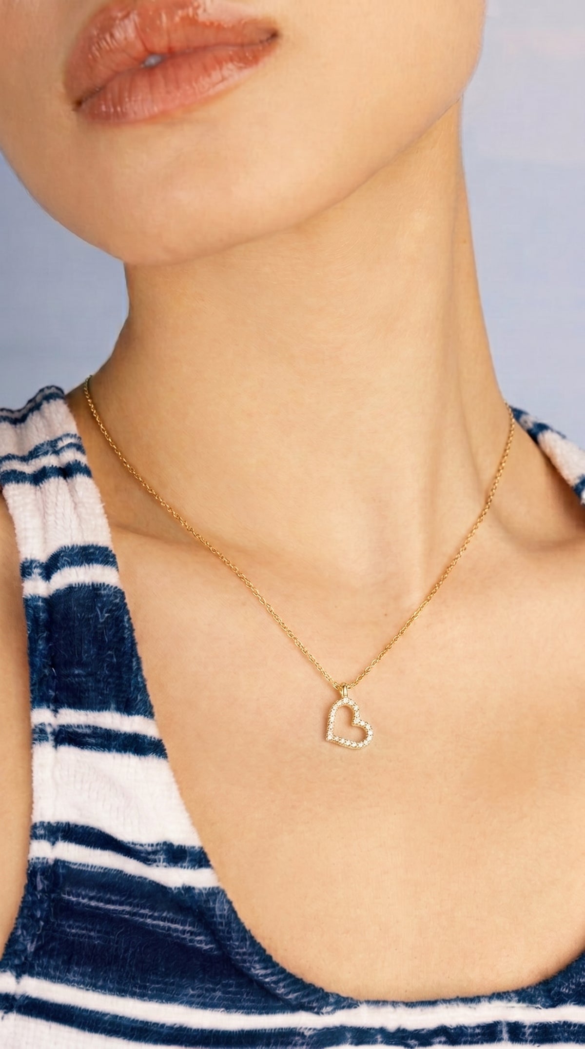 Collar Corazón Brillante