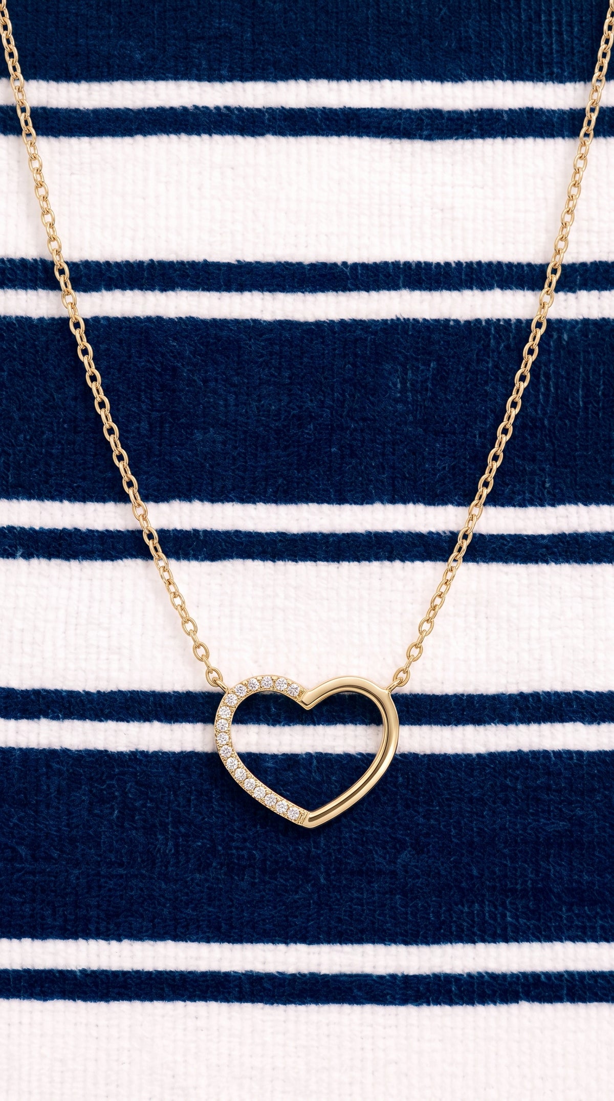 Collar Corazón Bicolor